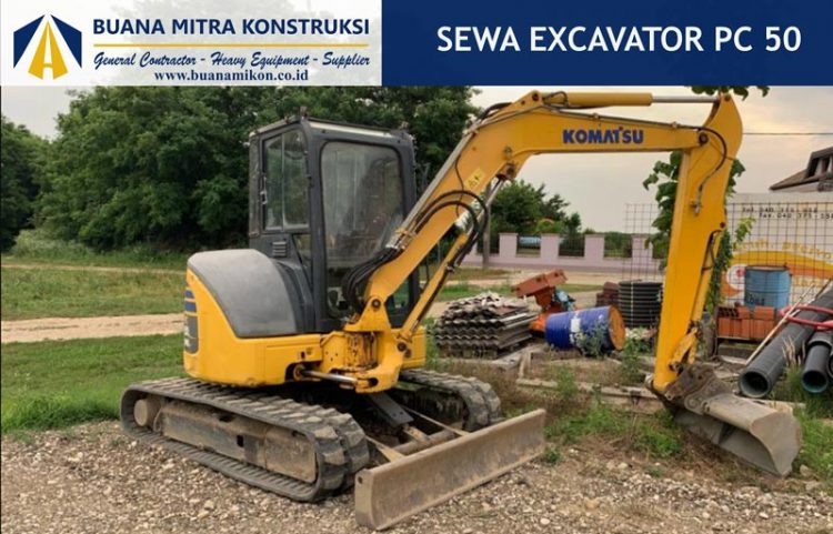 SEWA EXCAVATOR PC 50; harga sewa excavator pc 50; rental exavator pc 50; excavator pc 50;