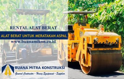Alat berat untuk meratakan aspal